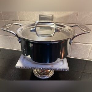 All-Clad 3 quart 3d Stainless Steel Stock Pot with Lid